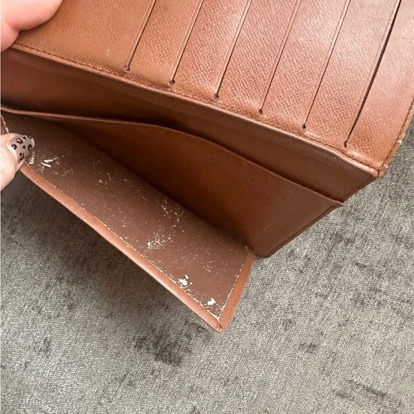 Louis Vuitton Monogram Leather Long Wallet Brown – Made in Spain - Picture 12 of 16